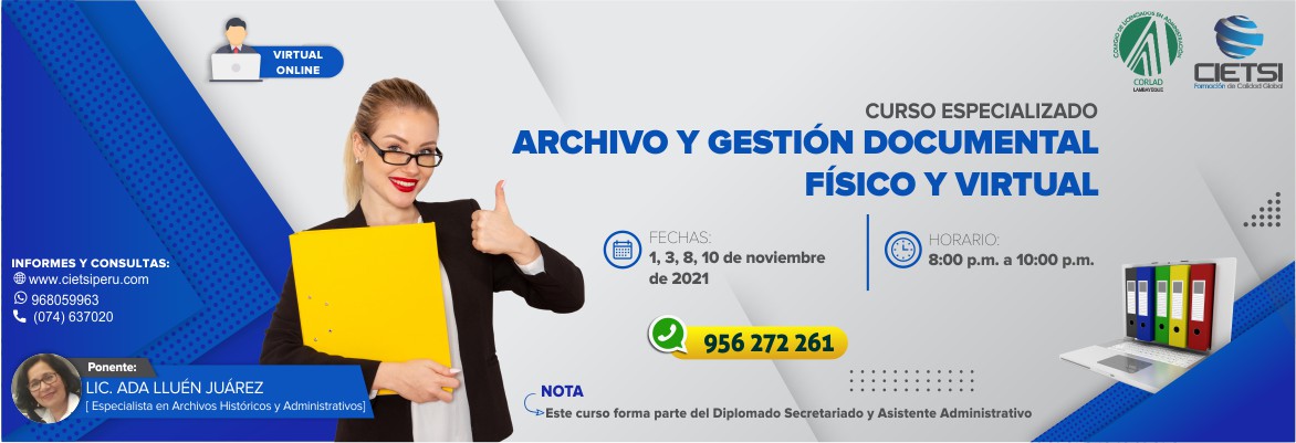 curso especializado archivo y gestiOn documental fIsico y virtual 2da edic 2021